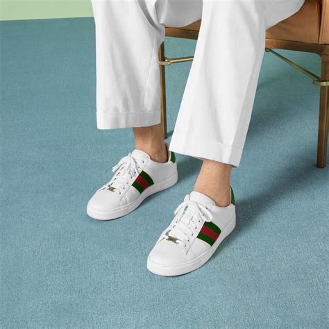 ace sneakers with gucci stripe|Gucci sneakers ace women.